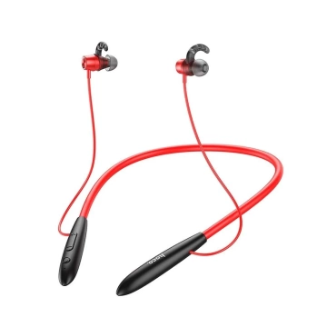 Бездротові Bluetooth-навушники HOCO ES61 червоного кольору з вушним гачком