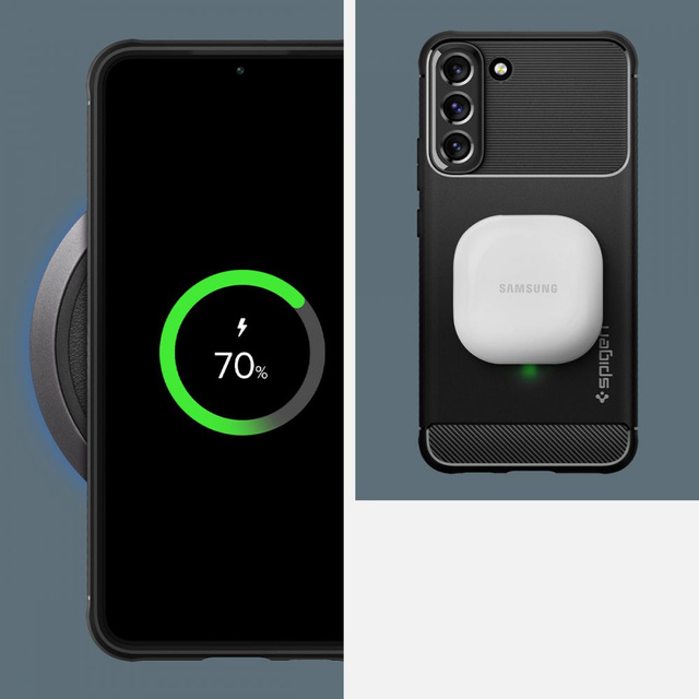 Чохол для Samsung Galaxy S22 case Spigen Rugged Armor Matte Black Glass