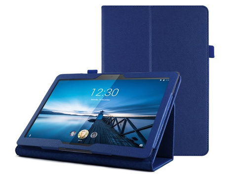 Stojan na pouzdro pro Lenovo Tab M10 10.1 TB-X605 Navy blue FOIL SCRIPTION