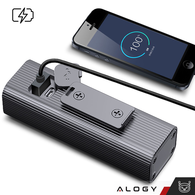 Svetlo na bicykel Predné LED predné svetlo Osvetlenie na bicykel Vodotesné IPX5 Alogy P12 Bike Light Black