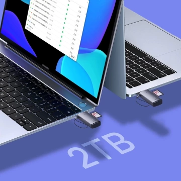 Baseus Lite Series adaptér SD / TF USB čítačka kariet sivá (WKQX060013)