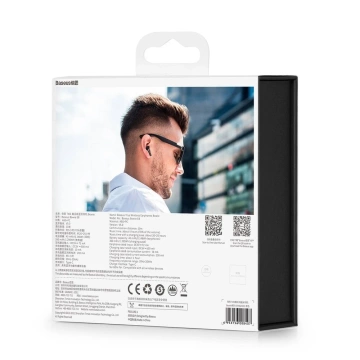 Baseus E8 Wireless Bluetooth 5.0 TWS slúchadlá vodotesné IPX5 čierne (NGE8-01)