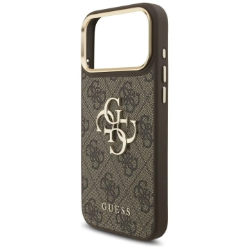 Etui Guess 4G Big Classic Logo Big Strap Metal Buttons do iPhone 17 Pro Max Brązowy