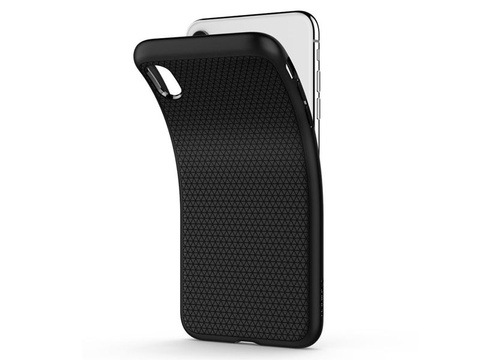 Etui Spigen Liquid Air do Apple iPhone Xr Matte Black +Szkło Alogy