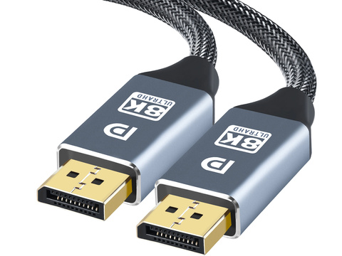 Kábel s konektorom Alogy 2x Display Port DP 1.4 8K 30AWG pre TV PC 3m