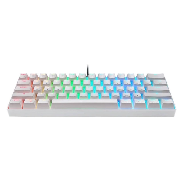 Mechanická klávesnice Motospeed CK61 RGB (bílá)
