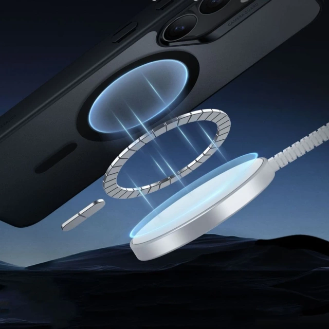 Kryt Samsung Galaxy S25 Plus matně černý ESR Classic Hybrid HaloLock MagSafe