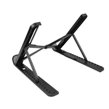 Alogy portable laptop table desk stand phone stand adjustable Black