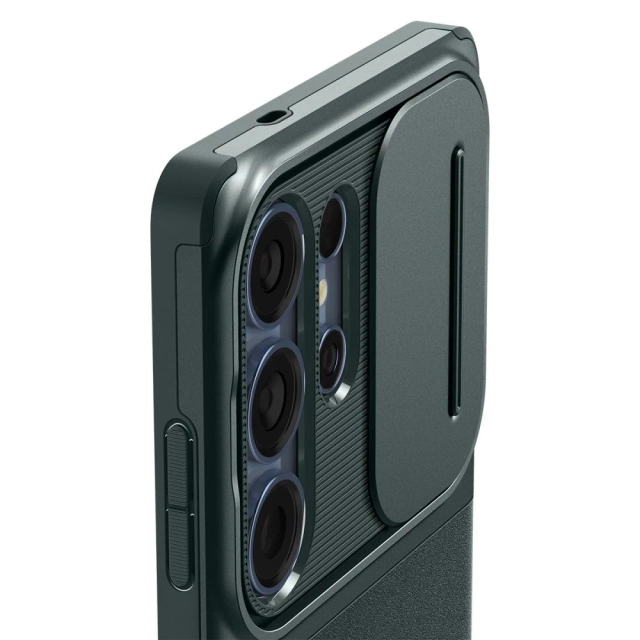 Puzdro Spigen Optic Armor pre Samsung Galaxy S25 Ultra, zelené, priepasť