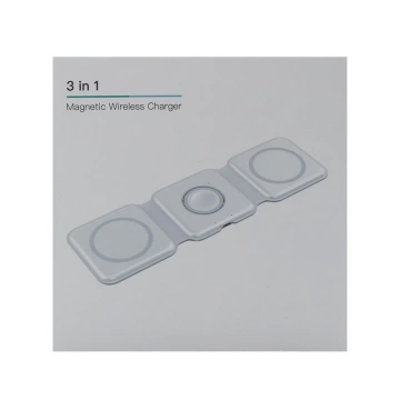 Bezdrôtová nabíjačka Ecobox MagSafe 15W čierna 3v1