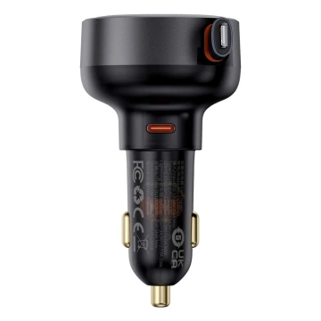 Baseus Einziehbares 55W Autoladegerät USB-C Lightning 70cm