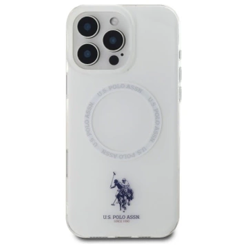 US Polo USHMP16LHOCLDPW iPhone 16 Pro 6,3" bílá/bílá IML Ring MagSafe