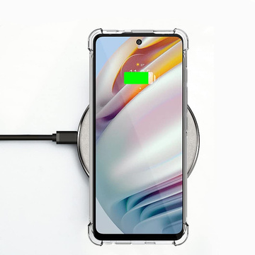 ShockProof Alogy Armored Case pre Motorola Moto G60s Transparent