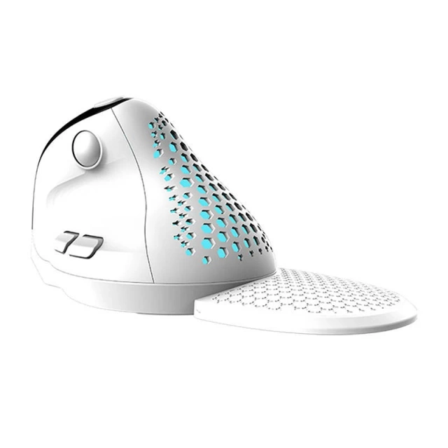 Delux M618XSD BT 2.4G RGB Wireless Vertical Mouse (White)