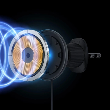 Baseus CW01 držák do auta pro iPhone s 15W indukční nabíječkou do ventilace - černý