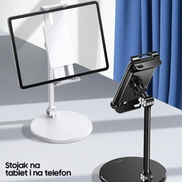 "USAMS Stojan na telefón/tablet biely/biely ZJ057ZJ02 (US-ZJ057) kovový"