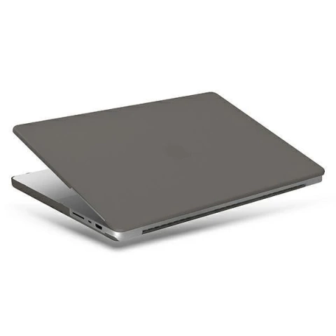 Laptop case UNIQ Claro for MacBook Pro 16" (2021) transparent grey/smoke matt gray