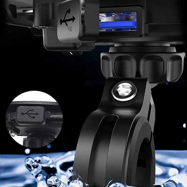 Kewig KWG-M8 motorcycle phone holder with QC 3.0 charger