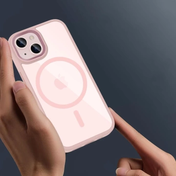 Чохол Magmat Magmat для Apple iPhone 15 рожевий/прозорий