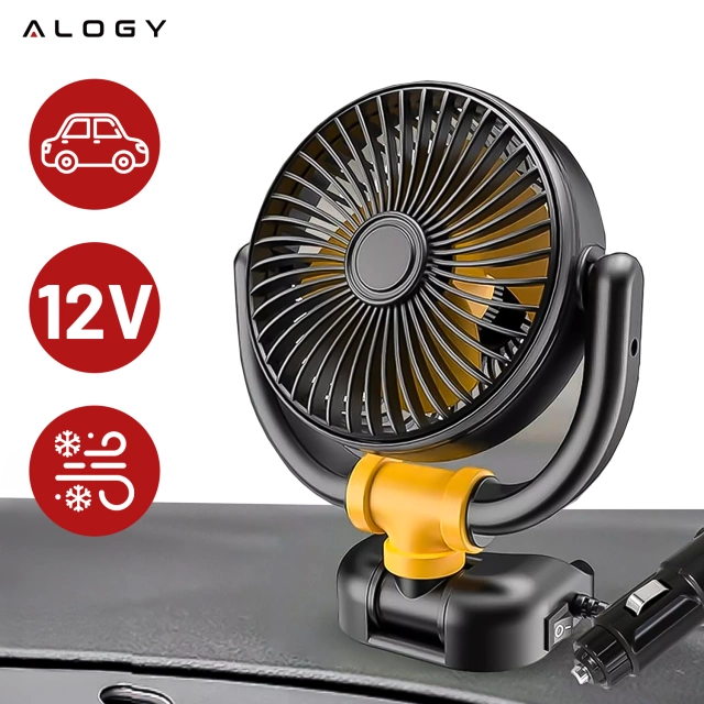 Malý ventilátor Mini ventilátor do auta pro kokpit Palubní deska Zapalovač cigaret pro auto 12V Quiet Alogy Car Black