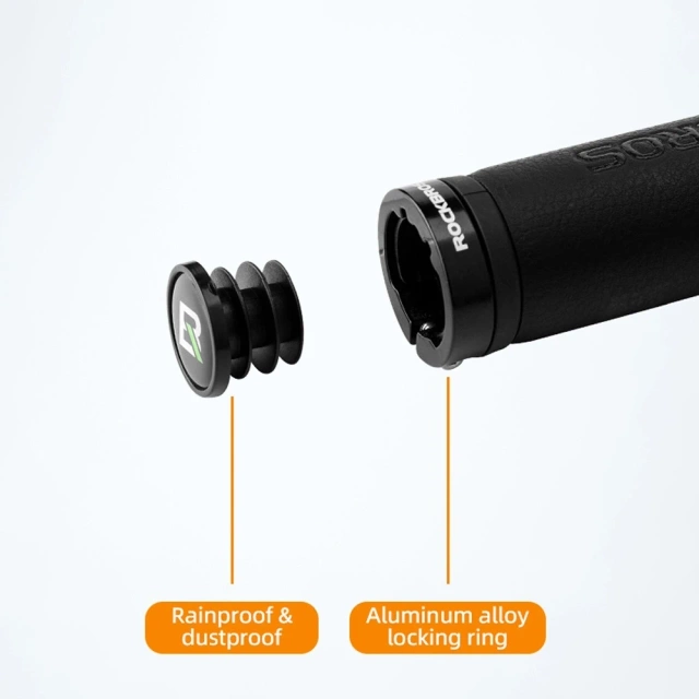 Mikrovláknové rukoväte na riadidlá bicykla Rockbros 40210003001 - čierne