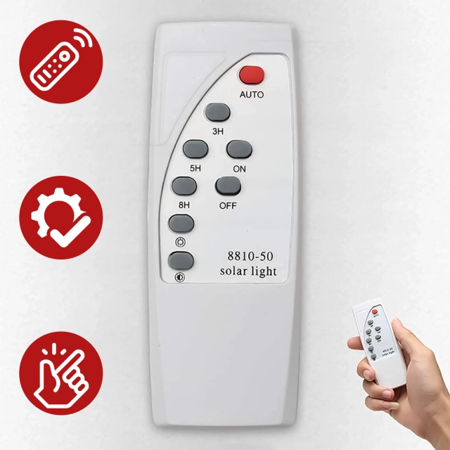 Lampa solarna Uliczna 1600W LED wodoodporna IP65 ścienna Alogy SolarBright 6000mAh do domu elewacyjna światło