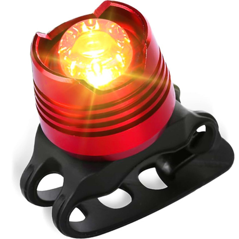 Задній ліхтар велосипедний для задньої частини велосипеда LED освітлення задній ліхтар червоний алюміній водонепроникний IPX4 50lm Alogy