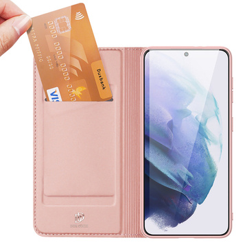 Ochranné puzdro Dux Ducis Skin Pro Flip pre Samsung Galaxy S22 Plus Pink