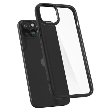 Чохол Spigen Crystal Hybrid для Apple iPhone 15 Plus - прозоро-чорний