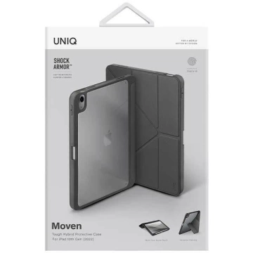 Etui na tablet UNIQ Moven do iPad 11 gen. (2025) / 10 gen. (2022) szary/charcoal grey