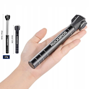 Насос велосипедний Rockbros JG-1040B маленький - чорний