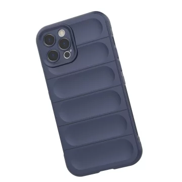 Pouzdro Magic Shield Case pro iPhone 12 Pro Max flexibilní pancéřový tmavě modrý kryt