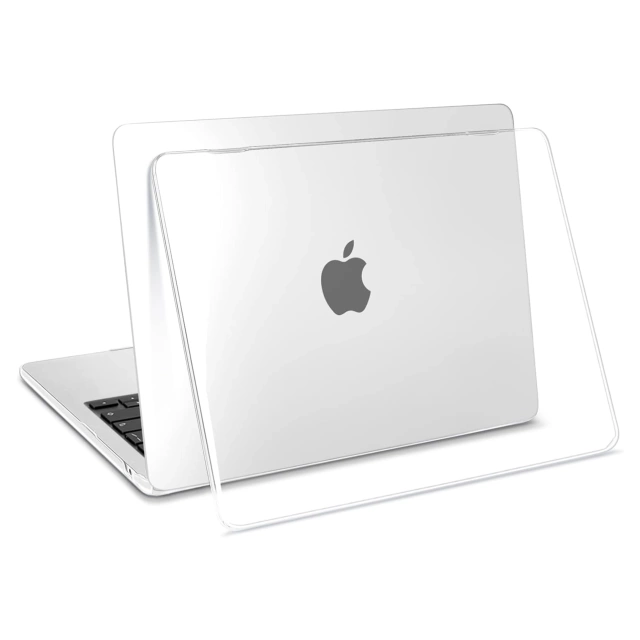 Etui Ochronne do Apple MacBook Air 13 13.6" M2 (2022) / M3 (2024) / M4 (2025), Smukłe i Przezroczyste, Alogy HardCase™ – Transparentne