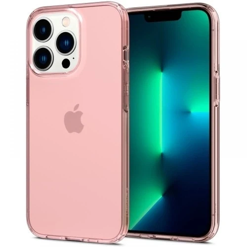 Pouzdro Spigen Liquid Crystal Flex pro iPhone 13 Pro, růžové, krystalové