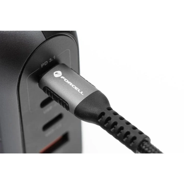 Kábel USB-C 27W 2m Forcell Lightning PD Nylon LAPTOP PC SMARTFON