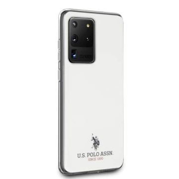 US Polo Shiny phone case for Samsung Galaxy S20 Ultra white/white