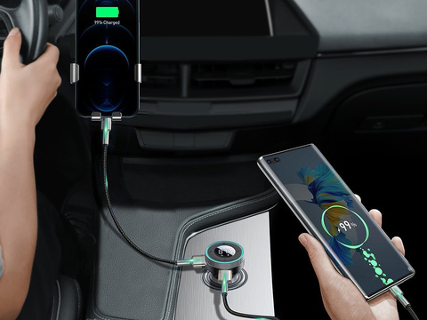 Baseus Enjoy Car Charger 3,4A FM vysielač čierny