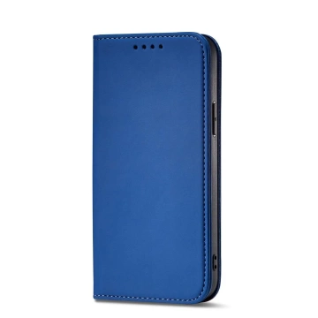Magnet Card Case pro iPhone 13 Pro kryt peněženky stojánek na karty modrý