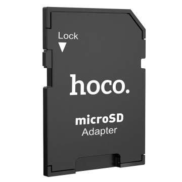 Adaptér paměťových karet HOCO SD HB22 Univerzální MicroSD na SD kartu, černý
