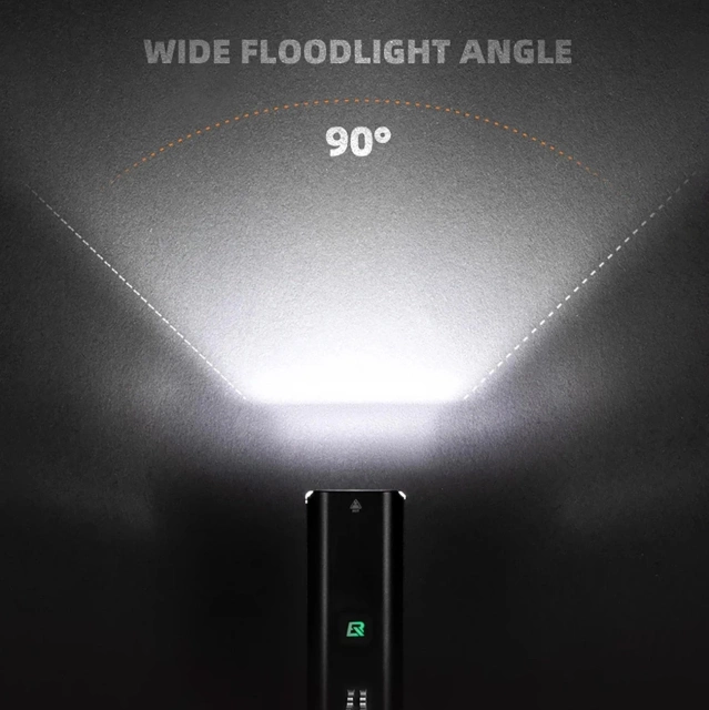 Lampka rowerowa Rockbros RHL1500 1500 lm + powerbank 5000 mAh IPX6 – czarna