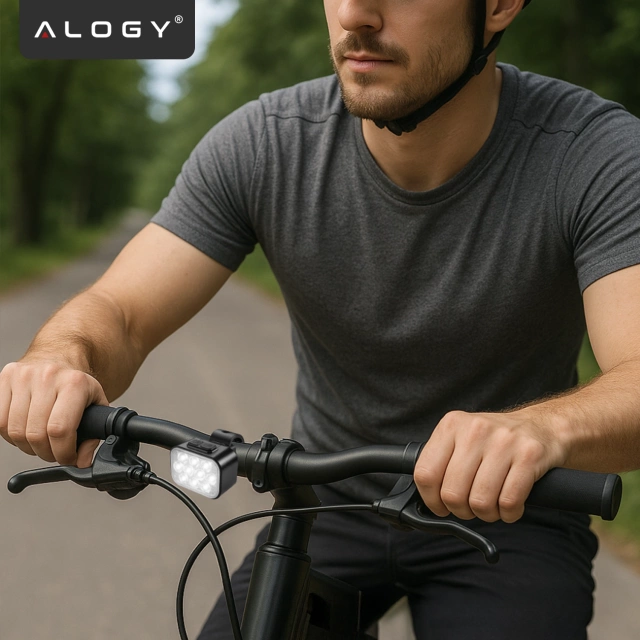 LED svetlo na bicykel 500 LM 200 LM Alogy DuoRide™ svetlá 20 LED svietidlo na bicykel vodotesné svetlo predné a zadné svetlo predné a zadné 2 sady
