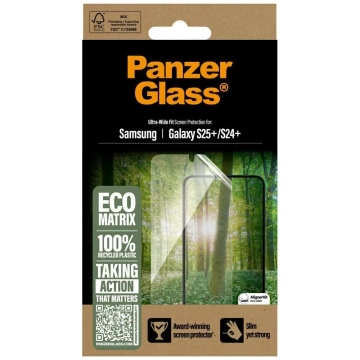 Загартоване скло для Samsung Galaxy S25 Plus PanzerGlass Ultra-Wide Fit Eco Matrix