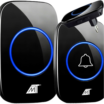 Drahtlose Türklingel, Tor, Tor, wasserdicht, IP44, für den Außenbereich, 300 m, 21803, Schwarz