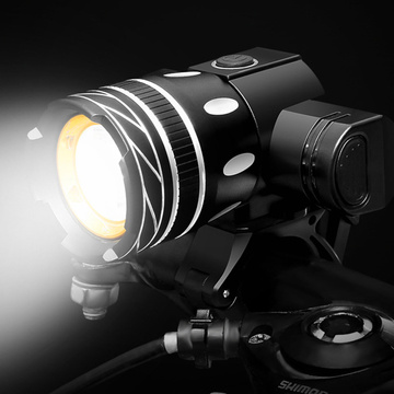 Lampka rowerowa światło przód tył wodoodporna LED CREE XM-L T6 USB zestaw przednia tylna światełko