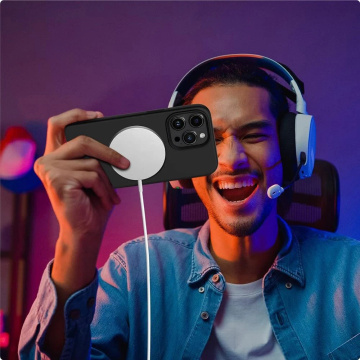 MagSafe silikonový obal pro iPhone 15 Pro Max Candy Pink