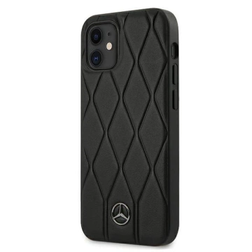 Mercedes MEHCP12SMULBK case for iPhone 12 mini 5.4" black/black hardcase Wave Line