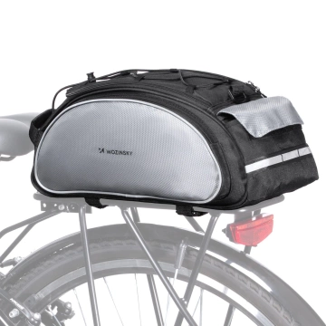 Wozinsky bike carrier bag with shoulder strap 13l black (WBB1BK)