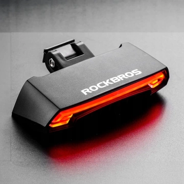 Rockbros LKWD-R1 rear bicycle light with laser and remote control, micro USB cable - USB-A - black