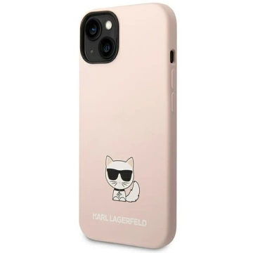 Protective phone case Karl Lagerfeld KLHCP14SSLCTPI for Apple iPhone 14 6.1" hardcase light pink/light pink Silicone Choupette Body
