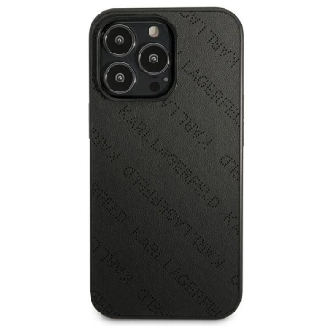 Etui Karl Lagerfeld KLHCP13XPTLK na iPhone 13 Pro Max 6,7" pevný obal Perforated Allover